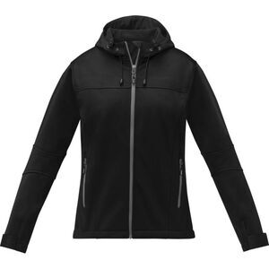 Elevate Womens/Ladies Match Soft Shell Jacket / Solid Black